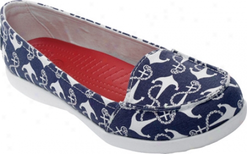 Crocs Melbourne Ii Short Vamp Docksid (women's) - Nautical Navy/oyster