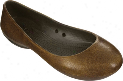 Crocs Wiona Flat Antique (womne's) - Espresso/espresso