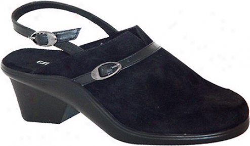 Curvetures Bette 642 (women's) - Black Suede