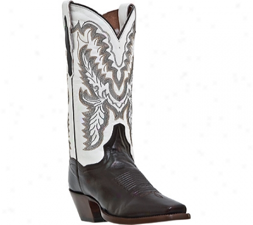 "dan Post Boots Scottsdale 12"" Dp3502 (women's) - Chocolate/white Leather"