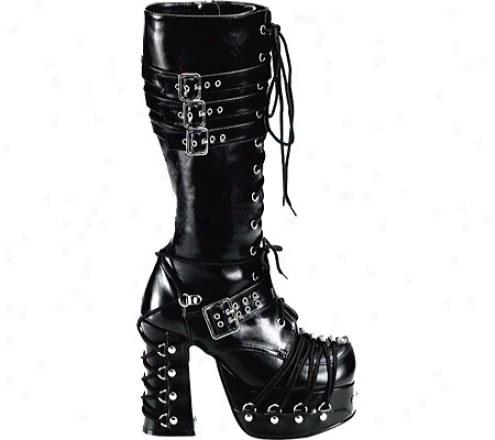 Demonia Charade 206 (women's) - Bkack Pu