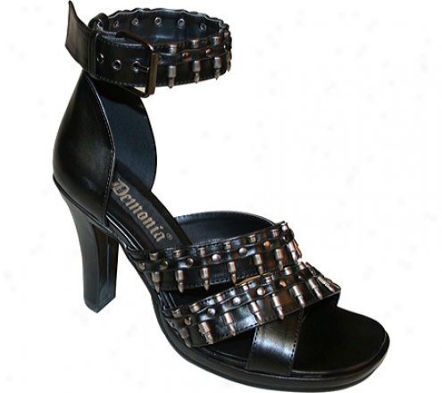 Demonia Glam 43 (women's) - Black Pu