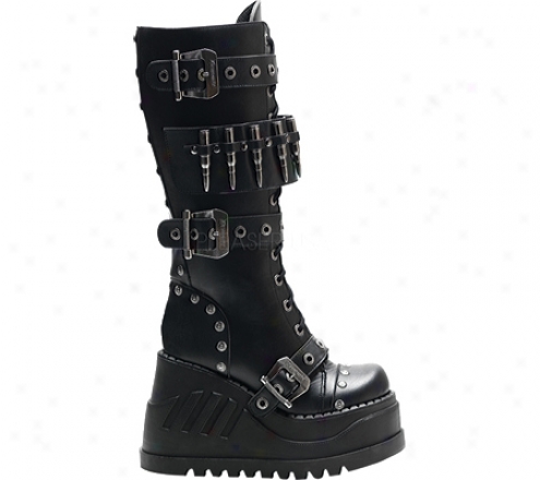 Demonia Stomp 314 (women's) - Black Pu