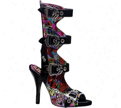 Demonia Zombie 102 (women's) - Black Patent