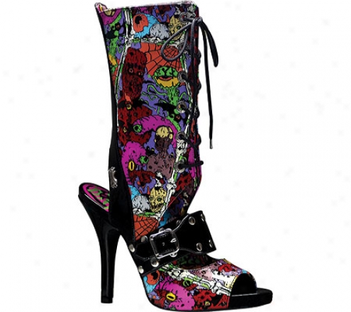 Demonia Zombie 103 (women's) - Black Patent