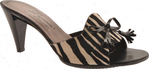 Dezario Agnes (women's) - Black/zebra Calf Hair