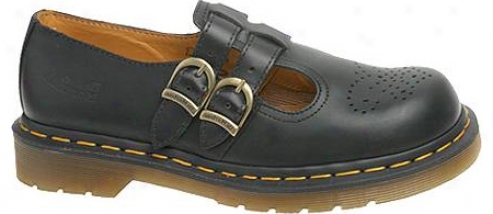 Dr Martens 8065 Doubie Strap Mary Jane Dml (women's) - Balck Smooth