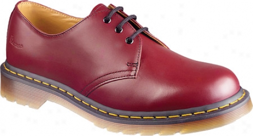 Dr. Martens Back To Baasics 1461 3 Eye Gibson (women's) - Cherry Red Smooth