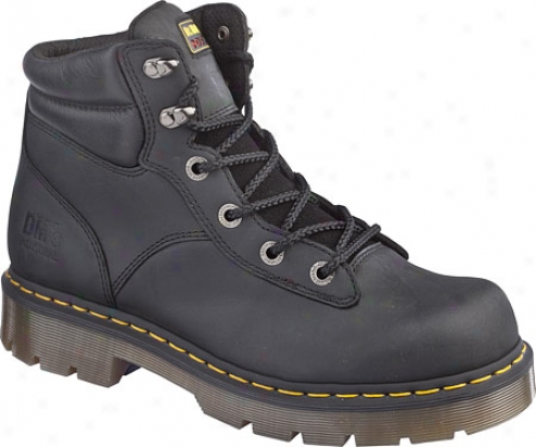 Dr. Martens Burnham Ns 6 Tie Boot - Black Industrial Greasy