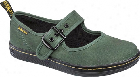 Dr. Martens Carnaby Mary Jane (women's) - Green Canvas