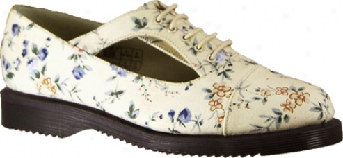 Dr. Martens Carrie Cut Out Shoe (women's) - Buff Wild Flowers Canvas