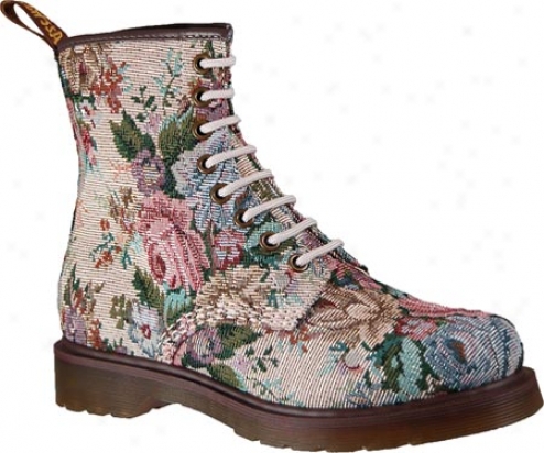 Dr. Martens Castle 8-eye Boot (women's) - Beige Needlepoint