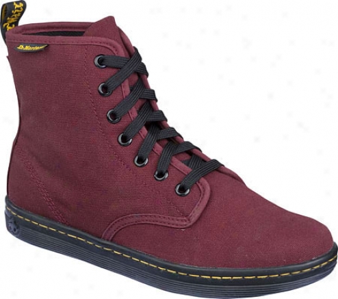 Dr. Martens Shoreditch 7-eye Boot (women's) - Cherry Red Canvas