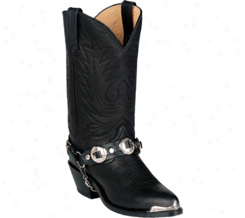 Durango Boot Rd560 11 (women's) - Black Leather W/ Concho Strap