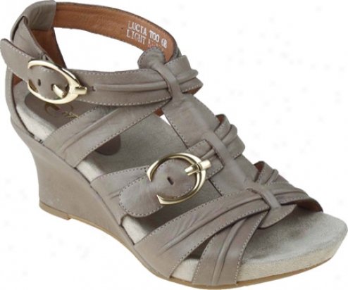 Earthies Lucia Too (women's) - Light Khaki Leather