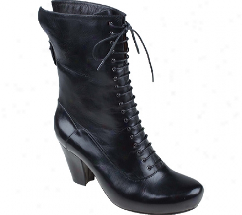 Earthies Ramini (women's) - Black Premium Calf