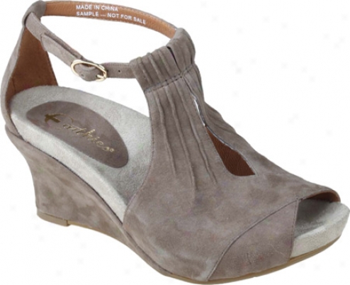 Earthies Veria Too (women's) - Taupe Khaki Kid Suede