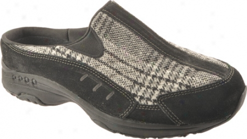 Easy Spirit Traveltime 18 (women's) - Black Plaid Suede