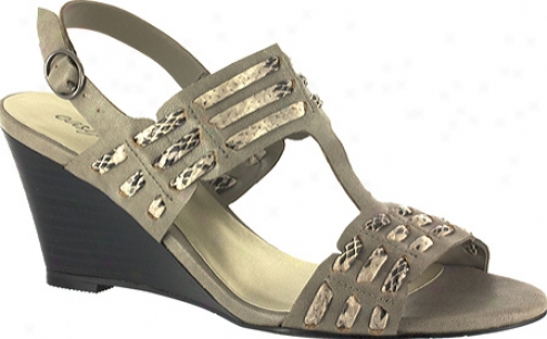 Easy Street Nitron (women's) - Light Grey Burnished/light Grey Snake Print