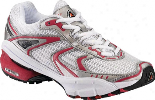 Ecco Rxp 3060 (women's) - Silver Synthetic/white Textile/raspberry Tpu