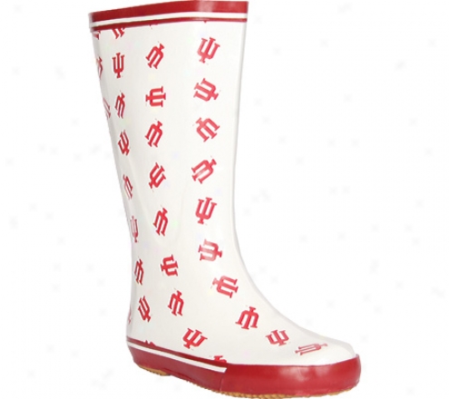 Fanshoes Indiana Unkversity Rubber Boot (women's) - White