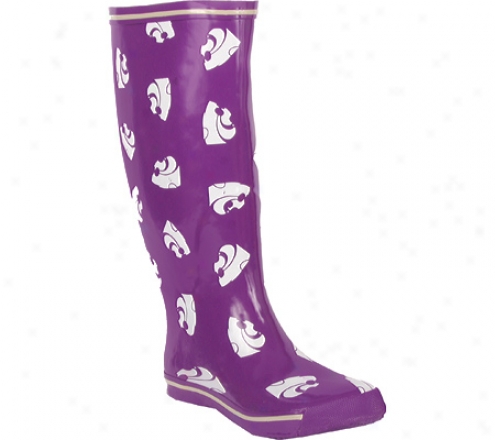 Fanshoes Kansas State University Rubber Boot (women's) - Purple