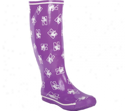 Fanshoes Northwestern University Rubber Boot (women 's) - Purple