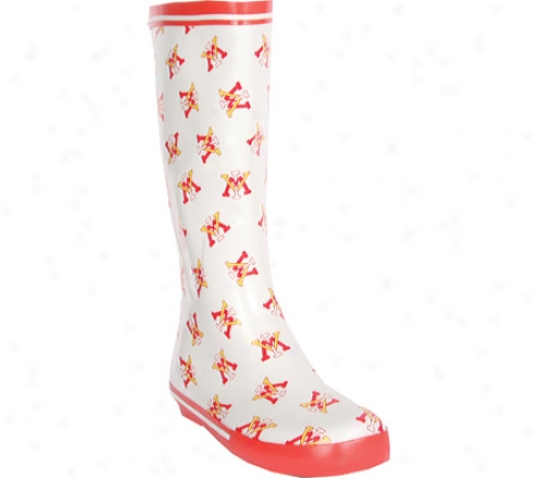 Fanshoes Virginia Military Institute Rubber Boot (women's) - White