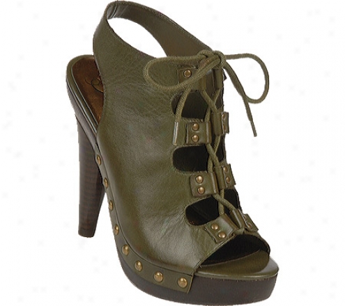 Fergie FootwearT remble (women's) - Green Atanado Vegetable Leather