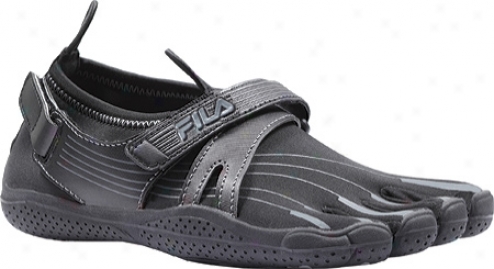 Fila Skele-toes Ez Slide (women's) - Black/black/castlerock