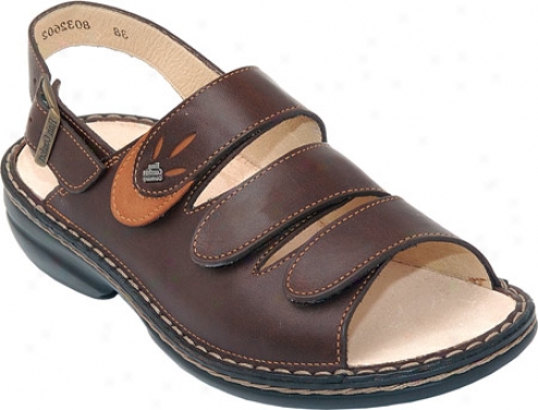 Finn Comfort Saloniki (women's) - Coffee/camel Palmef/orient