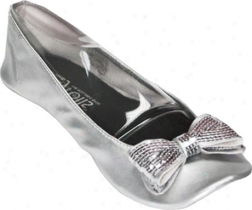 Footzyrolls Sparkle Bow (women's) - Silver