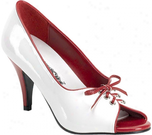 Funtasma Pump 216 (women's) - White/red Patent