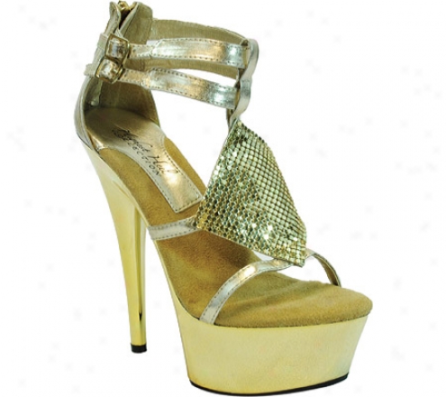 Highest Heel Amber-41 (women's) - Golc Metallic Pu