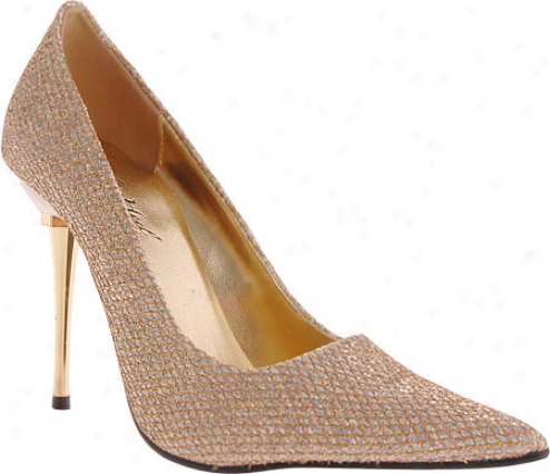 Highest Heel Glitzee (women's) - Gold Glitter