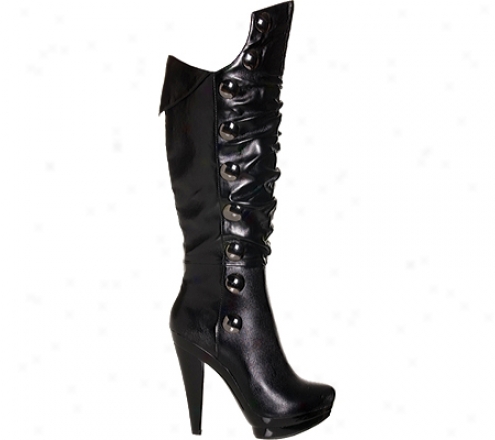 Highest Heel Sasha 101 (women's) - Black Super Soft Pu