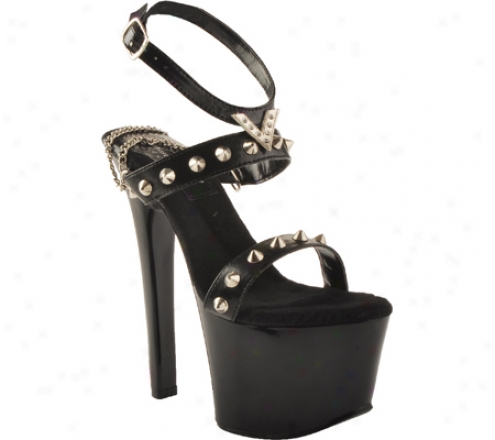 Highest Heel Trinity-11 (women's) - Black Kid Pu