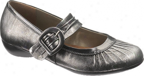 Hush Puppies Amaris (women's) - Gunmetal Leather/silver