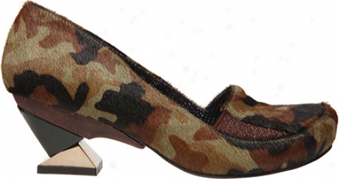 Irregular Choice Lucky Lipstick (women's) - Army Green Leather