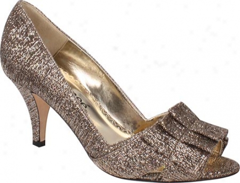 J. Renee Cicily (women's) - Platinum Gold Metallic Fabric