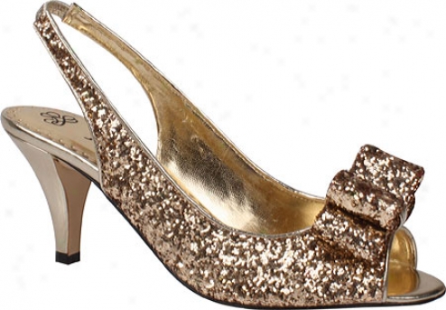 J. Renee Rosina (women's) - Gold Glitter Fabric