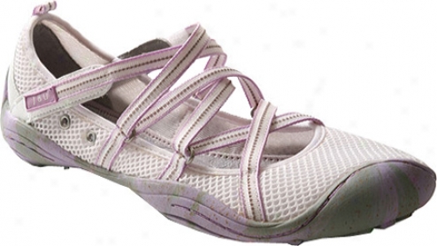 Jambu Jbu606 Vegan (women's) - White/lavender Air Mesh/vegan Nubuck