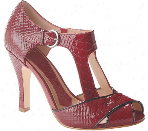 Joan & David Lana (women's) - Medium Red/black Reptile