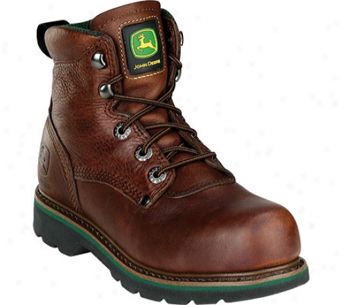 "john Deere Boots 6"" Safety Toe Lace-up (women's) - Brown Walnut"