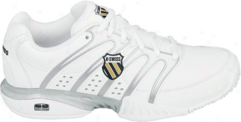 K-swiss Approach Ii (women's) - White/black/silver/gold