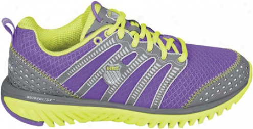 K-swiss Blade Gossamery Run R (women's) - Neon Violet/charcoal/optic Yellow