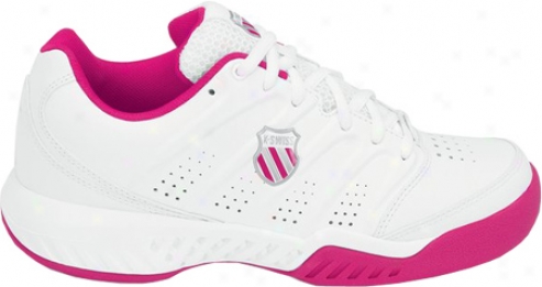 K-swiss U1trascendor Ii (women's) - White/hot Pink/silver