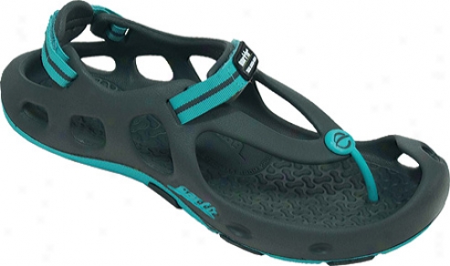 Kalso Earth Shoe Aquatix (woen's) - Iron Grey/aqua Eva