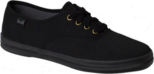 Keds Champion Oxford (women's) - Black Canvas