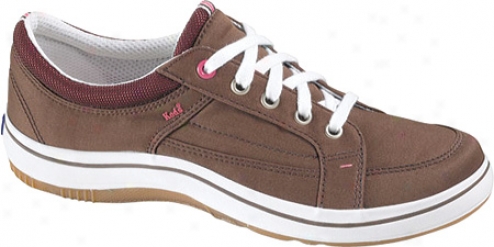 Keds Startup Ltt (women's) - Brown Stretch Twill